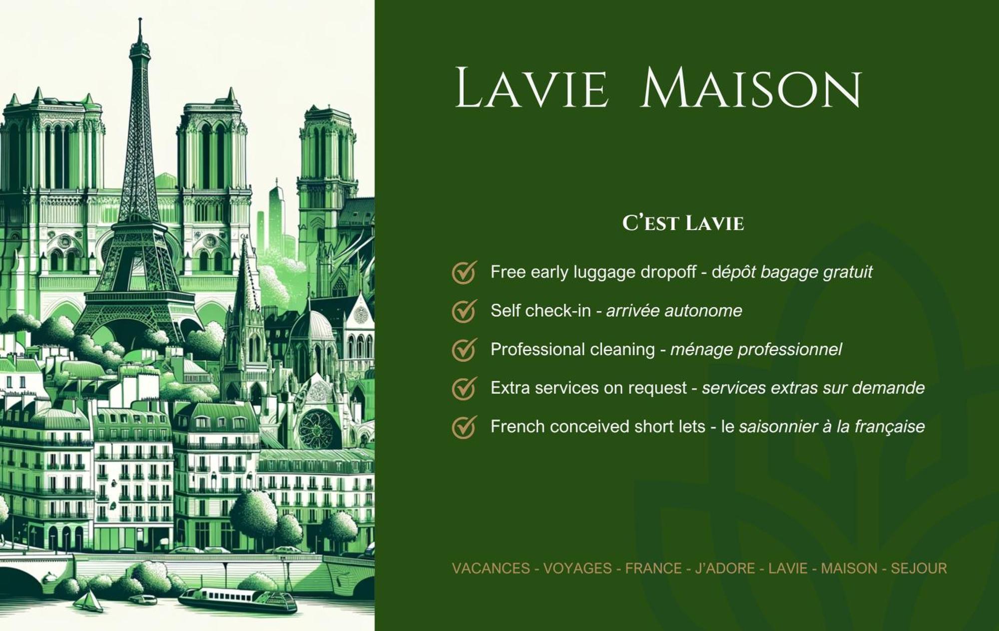 Lavie Maison Eiffel Ac Hot Tub 巴黎 外观 照片